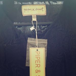 NWT Piper & Scoot Size XS, black lace dress